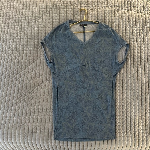 Anthropologie Saturday/Sunday Blue Zelda Tunic Dress Size Small Stretch Casual - Picture 4 of 11